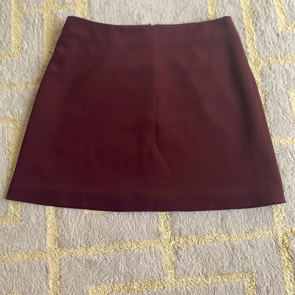 Dylan Gray Oxblood Miniskirt